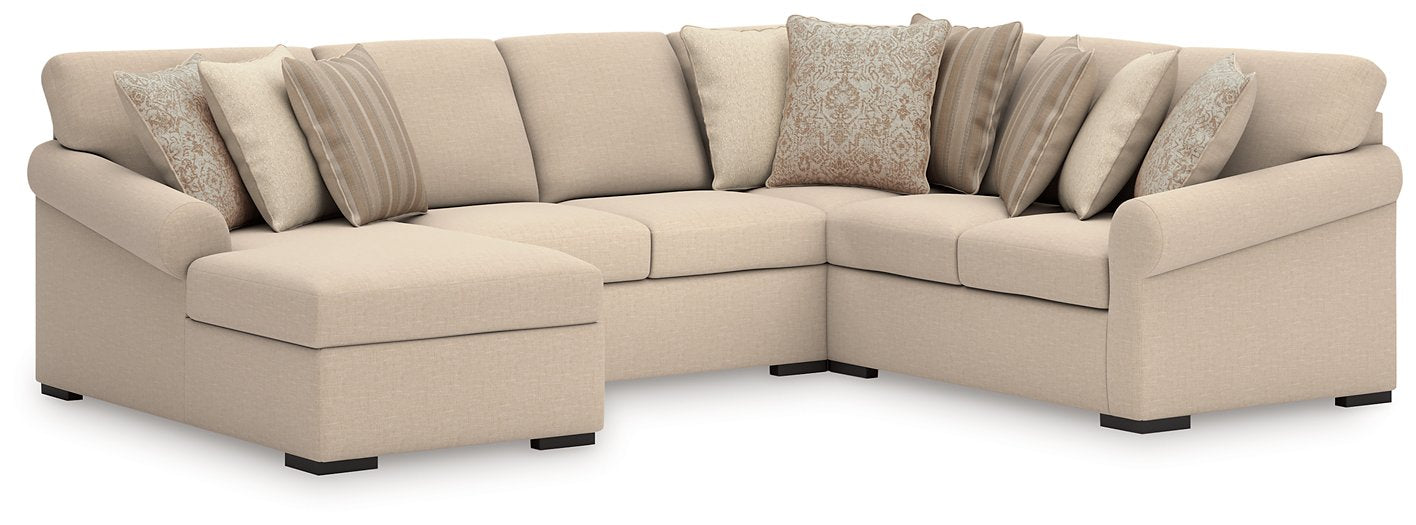 LadyMae Sectional with Chaise - Hometown Comfort Station