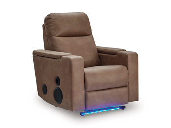 Lorrenton Power Glider Recliner with Audio System - Hometown Comfort Station