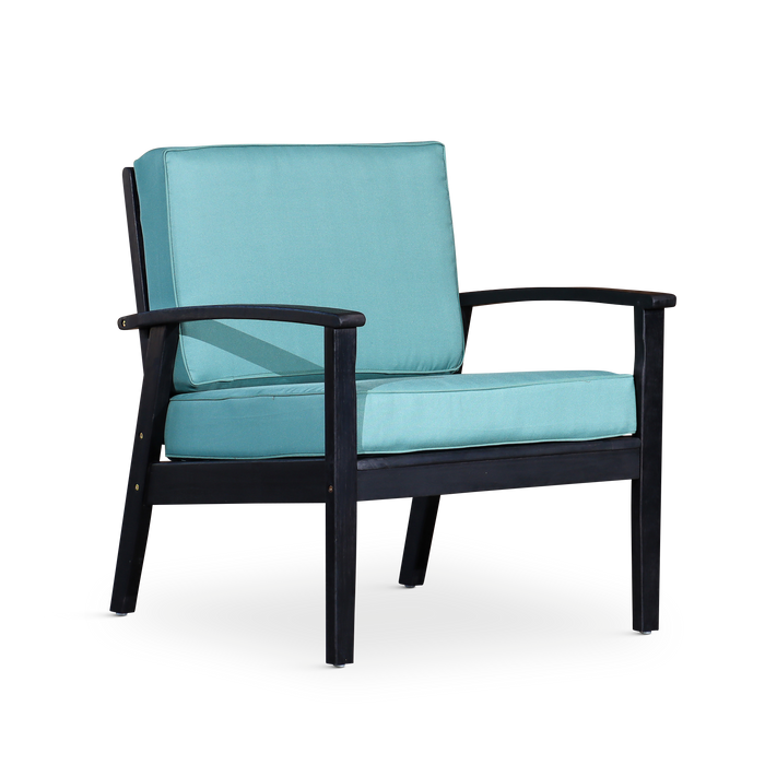 Deep Seat Eucalyptus Chair -  Espresso Finish -  Sage Cushions image