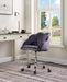 ACME Rowse Office Chair in Dark Gray Velvet & Chrome Finish OF00118 image