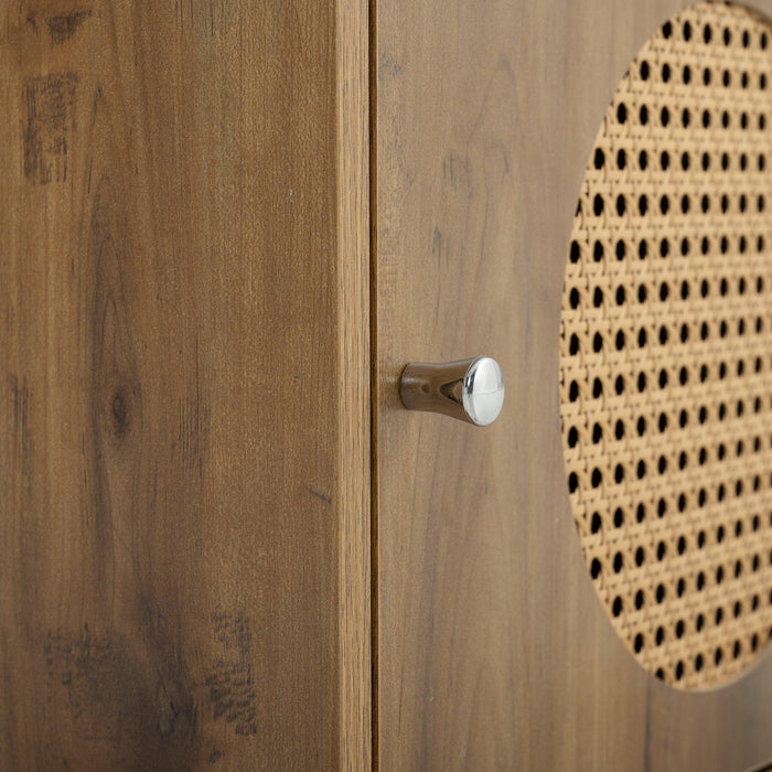 BathroomStorage cabinet,smallStorage cabinet,ratten locker,Children's bookcase，living room, bedroom, home office floor cabinet, rustic brown