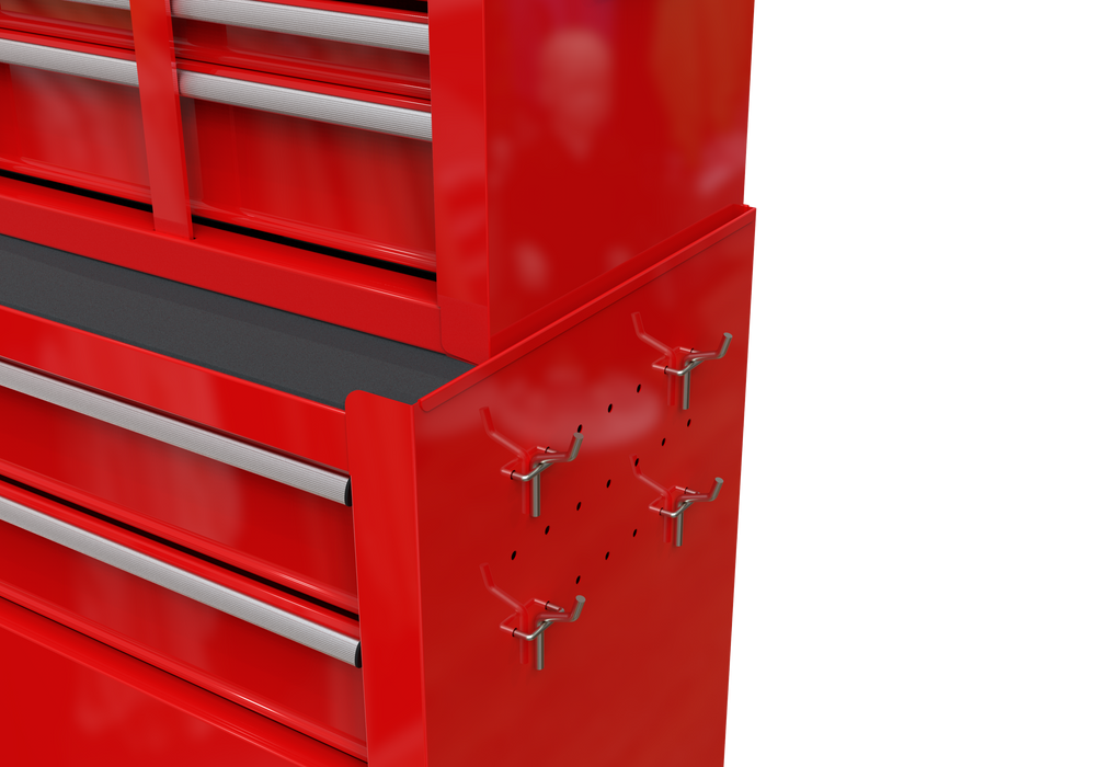 High Capacity Rolling Tool Chest with Wheels and Drawers, 8-Drawer ToolStorage Cabinet--RED