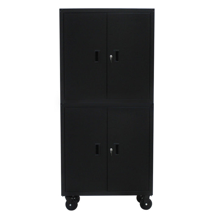 MetalStorage Cabinet with Locking Doors and One  Adjustable Shelves