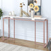 63''Modern Console Table, Extra Long Entryway Table with Metal Frame for Entryway, Hallway, Living Room, Foyer, Corridor, Office image