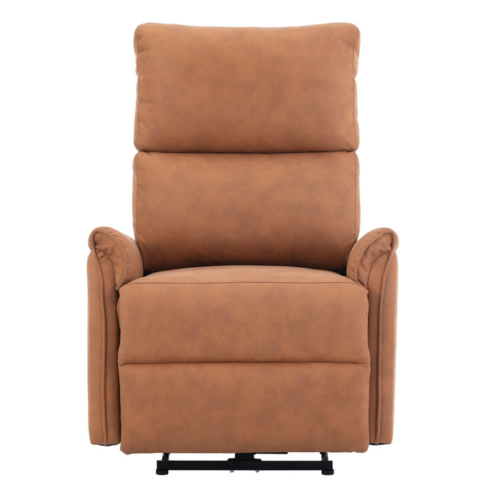 Electric Power Recliner Chair Fabric, Reclining Chair for Bedroom Living Room,Small Recliners Home Theater Seating, with USB Ports,Recliner for small spaces