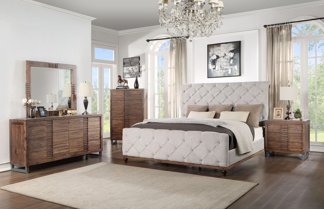 ACME Andria QUEEN BED Reclaimed Oak Finish BD01291Q