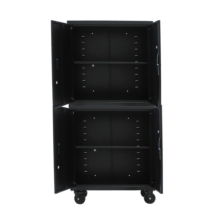 MetalStorage Cabinet with Locking Doors and One  Adjustable Shelves