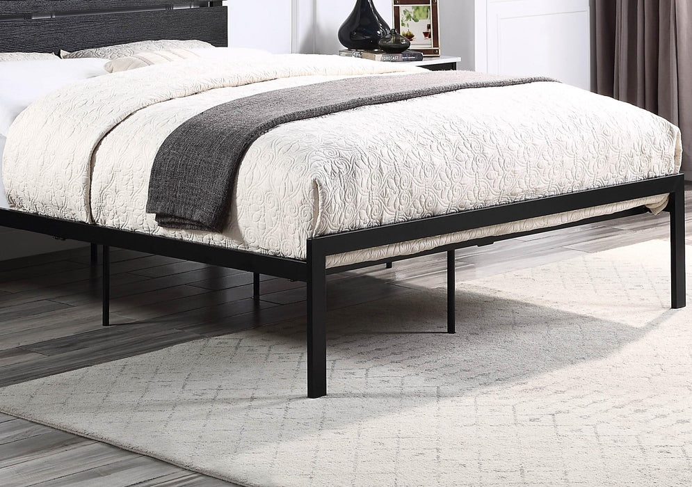 Black Metal Frame Full Size Bed 1pc