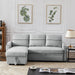 9191 Light gray pull-outStorage sofa image