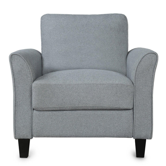 Living Room Furniture chair  and 3-seat Sofa (Gray)