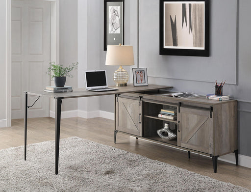 ACME Zakwani Writing Desk, Gray Oak & Black Finish OF00001 image