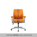 Office Desk Chair, Air Cushion Low Back Ergonomic Managerial Executive Chairs, Headrest and Lumbar Support Desk Chairs with Wheels and Armrest, Orange/Dark Orange image