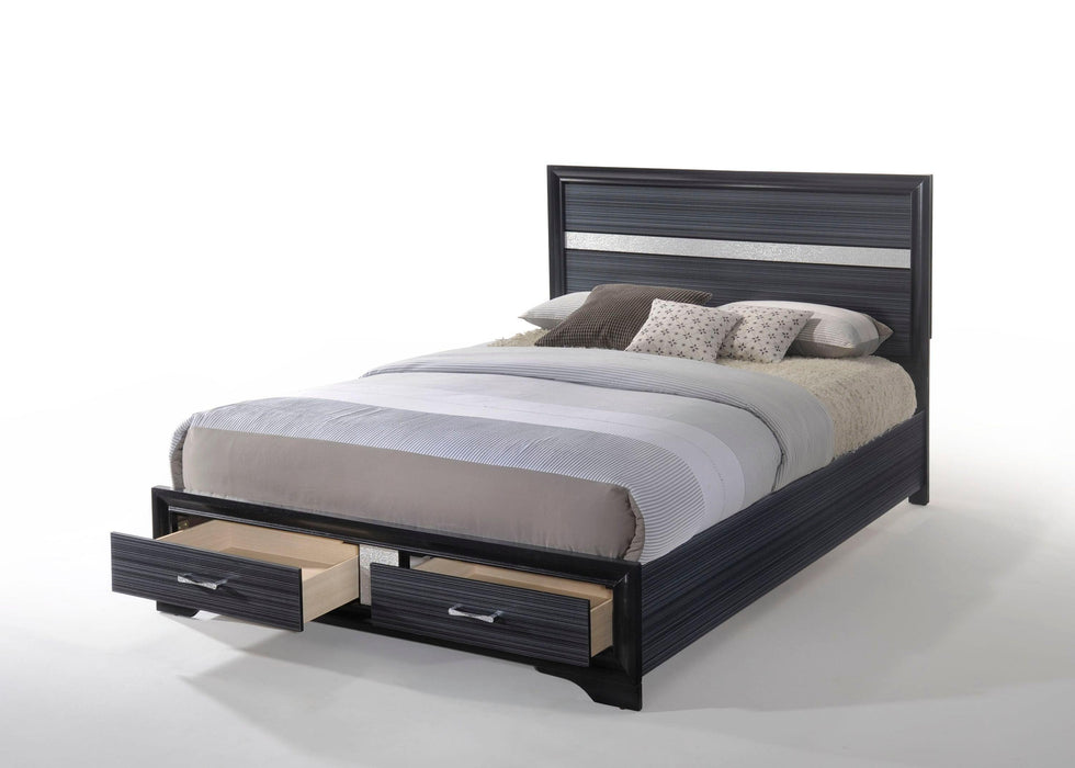 ACME Naima Eastern King Bed in Black 25897EK image