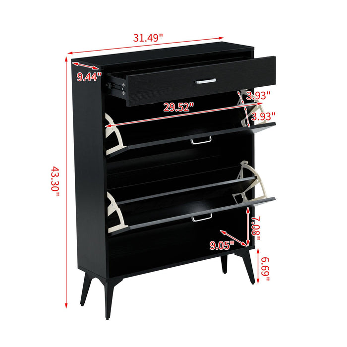 Shoe Cabinet ,ShoeStorage shelves, Black