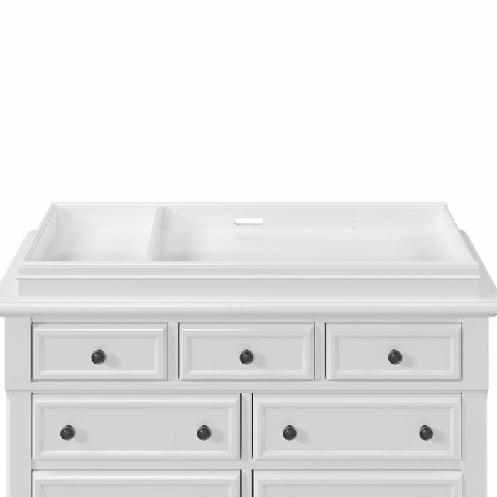Changing Topper, Removable Changing Tray, White