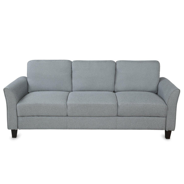 Living Room Sets Furniture Armrest Sofa Single Chair Sofa Loveseat Chair 3-Seat Sofa (ChairLoveseat Chair&3-Seat Sofa, Gray)