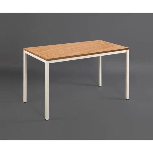 Harry Contemporary Wood and Metal Computer Desk in Oak image