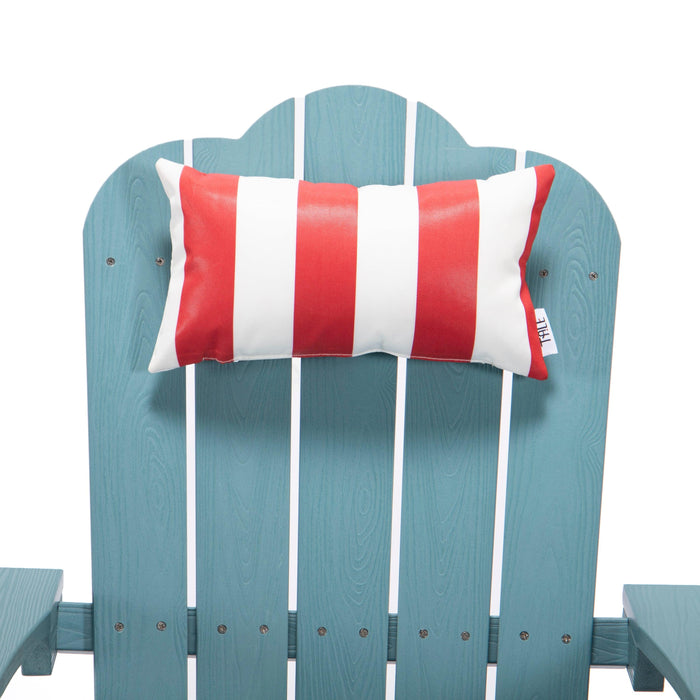 TALE Adirondack Chair Backyard Furniture Painted Seat Pillow Red