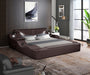 Zoya Smart Multifunctional King Size Bed Made with Wood in Brown image