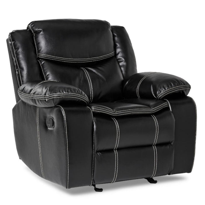 Bastrop Glider Reclining Chair in Black 8230BLK-1 - Hometown Comfort Station