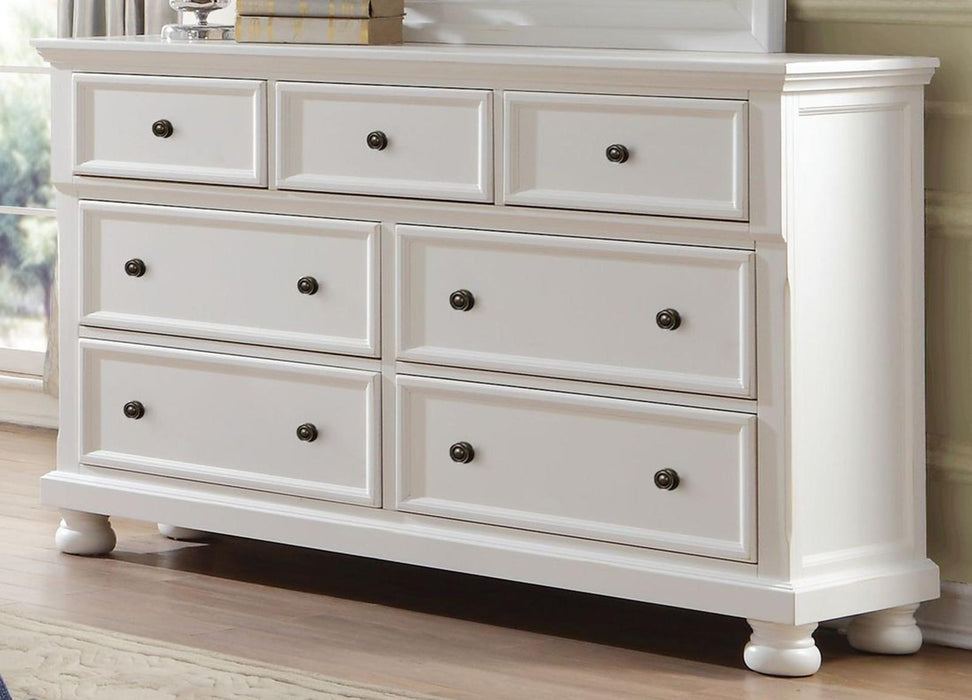 Laurelin 7 Drawer Dresser in White 1714W-5