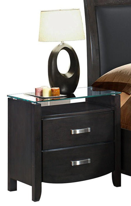 Lyric 2 Drawer Nightstand in Brownish Gray 1737NGY-4