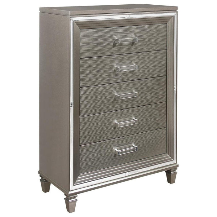 Tamsin Chest in Silver Grey Metallic 1616-9