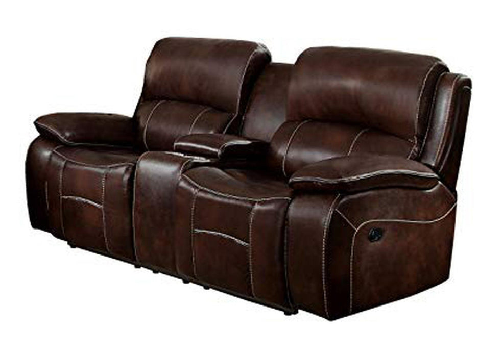 Mahala Double Reclining Loveseat in Brown 8200BRW-2