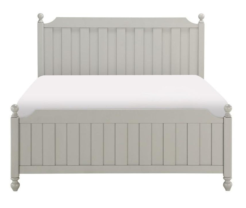 Wellsummer Full Panel Bed in Gray 1803GYF-1*