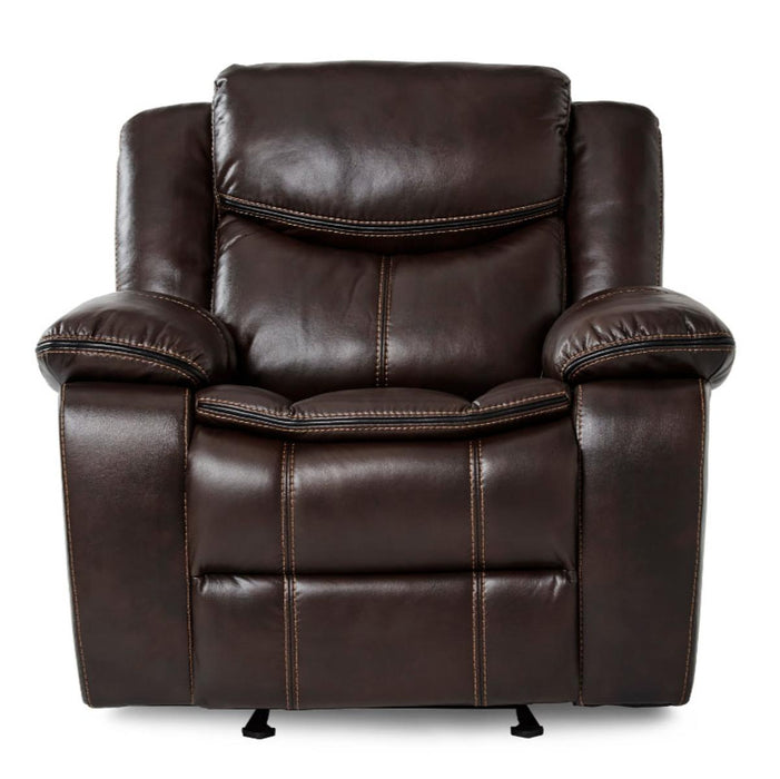Bastrop Glider Reclining Chair in Brown 8230BRW-1