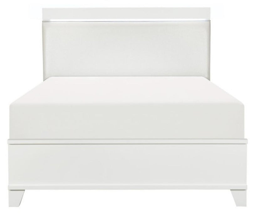 Kerren Full Platform Bed in White 1678WF-1*
