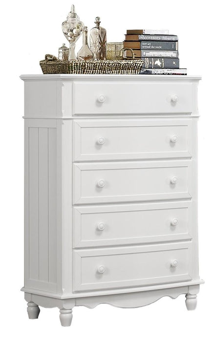 Clementine 5 Drawer Chest in White B1799-9