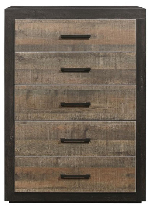 Miter Chest in Rustin Mahogany & Dark Ebony 1762-9