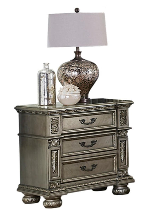 Catalonia Nightstand in Platinum Gold 1824PG-4