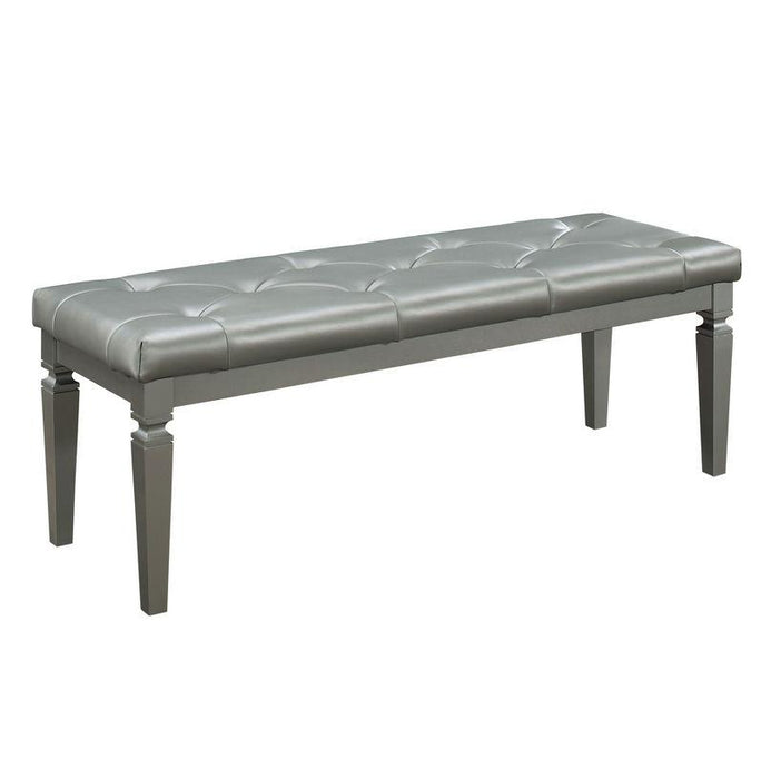 Allura Bed Bench in Silver 1916-FBH