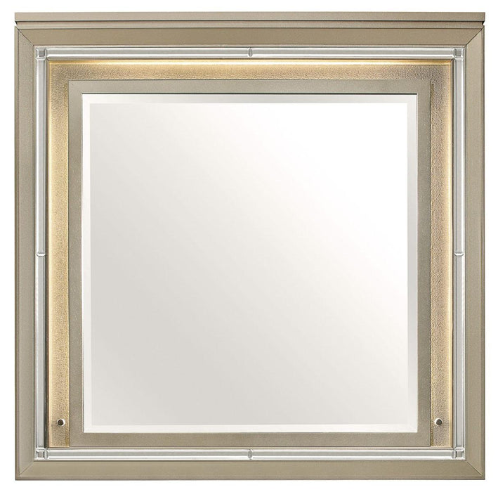 Youth Loudon Mirror in Champagne Metallic B1515-6