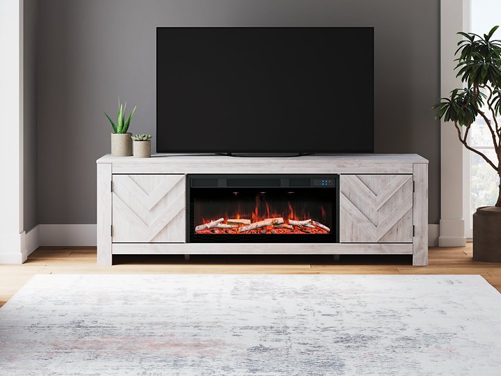 Cayboni 71" TV Stand with Electric Fireplace